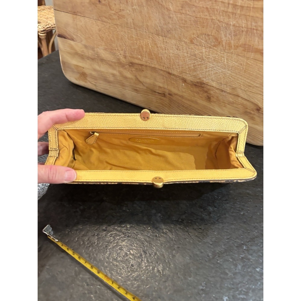 Brahmin Python Embossed Leather Clutch - image 10